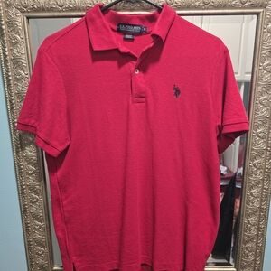 U.S. Polo Assn. Men's Bold Red Polo Shirt